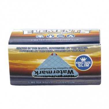 Elements Blue Rolls King Size Slim 5m Elements Papers Produits