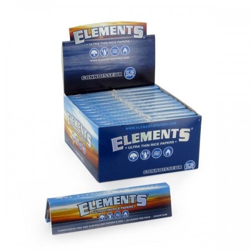 Elements Connoisseur Paper/Box King Size Slim Elements Papers Produits