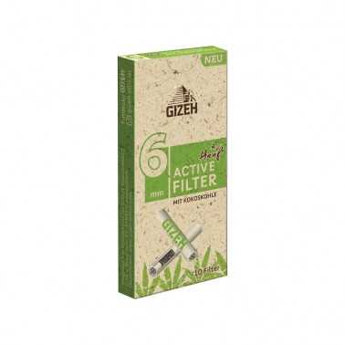 Aktivkohlefilter Gizeh Bio-Hanf 6 mm (10 Stück) Gizeh Filter