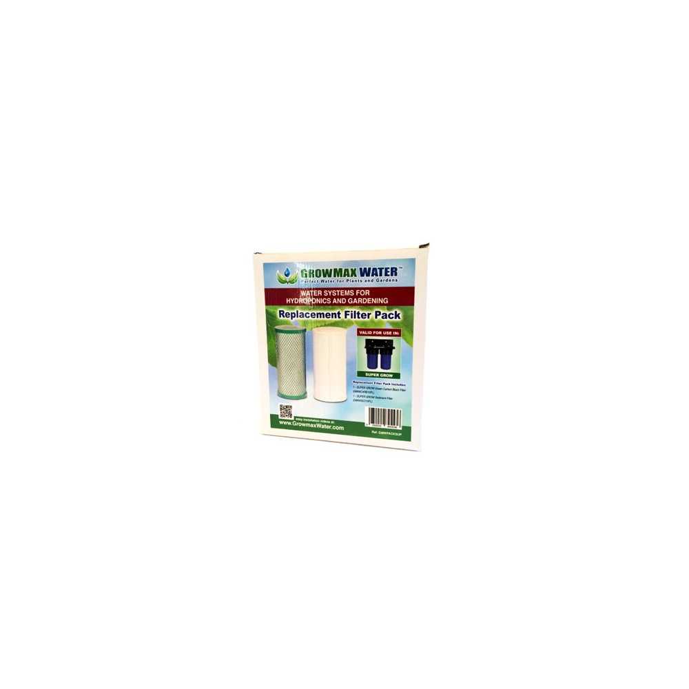Pacchetto filtro Super Grow Growmax Water Prodotti