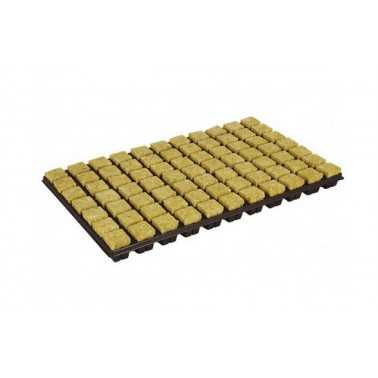 Plateau de 77 cubes de laine de roche Grodan Grodan Produits