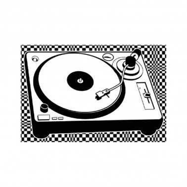 Adesivo "Trippy Turntable Pulsar Prodotti