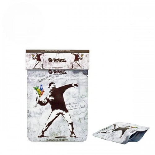G-Rollz Banksy's Flower Thrower Smellproof Bags G-Rollz Produits