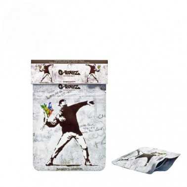 G-Rollz Banksy's Flower Thrower Smellproof Bags G-Rollz Products