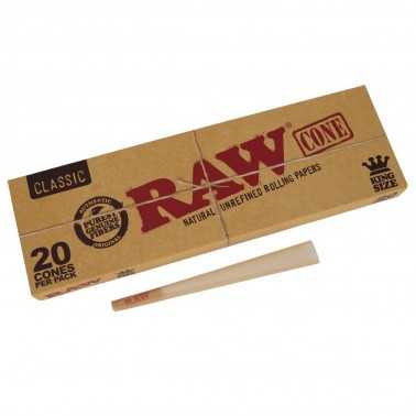 Raw Black 20 coni King Size pre-rollati RAW Prodotti