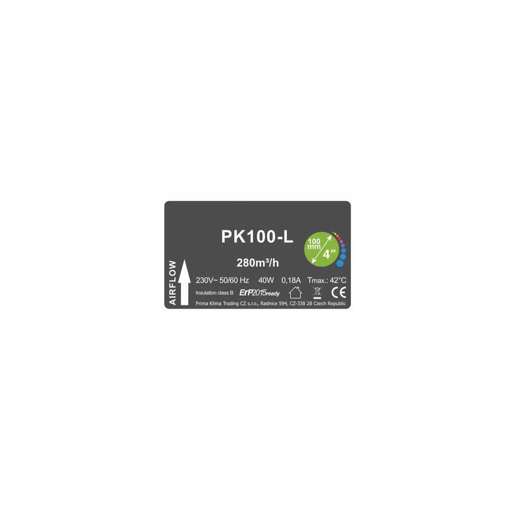 Série Extracteurs PK 100 prima Klima Prima Klima  Produits