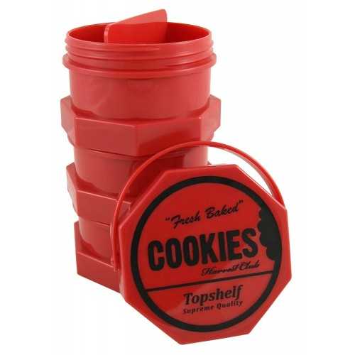 Cookies Barattolo rosso Cookies  Scatole e bottiglie