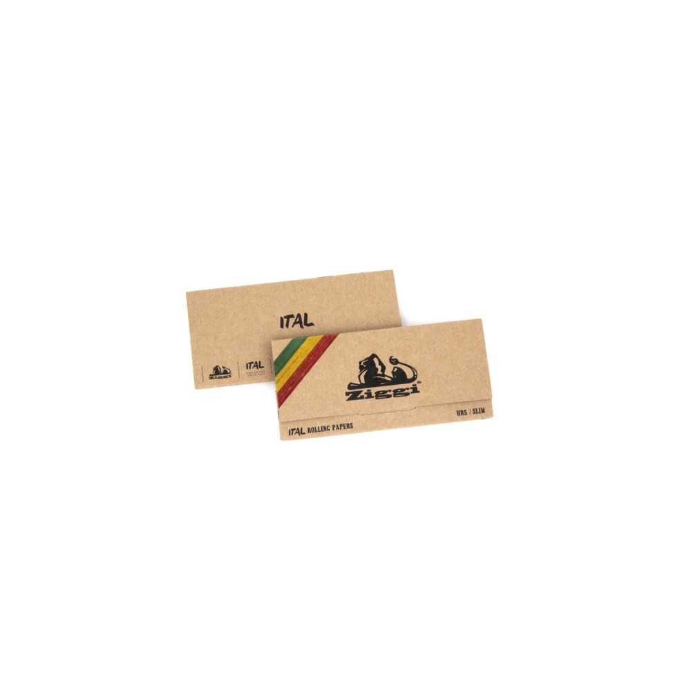 Ziggi Rotoli di carta ITAL Brown King Size Slim+ Suggerimenti Ziggi Foglio di laminazione