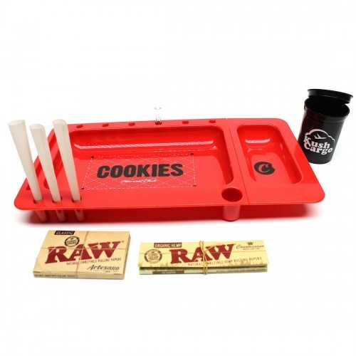 Rolling tray Cookies red Cookies  Smoking accessories