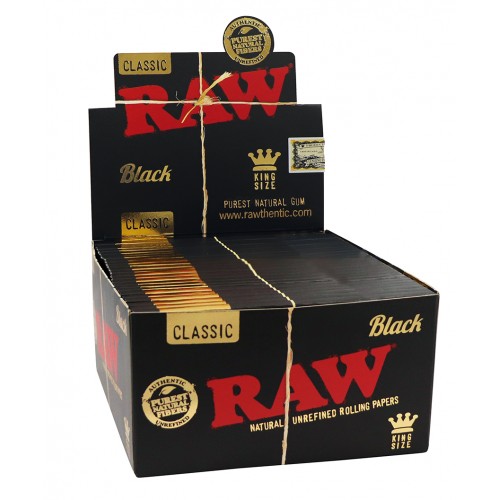 box Raw Black King Size