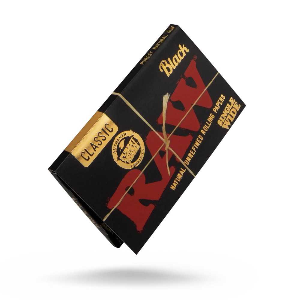 box Raw Black Single Wide 1/2 RAW Blatt zum Rollen