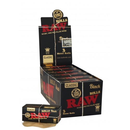 Carton Rolls Raw Black King Size 3m RAW Produits