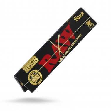 Lenzuolo sottile nero crudo King Size RAW Accessori per fumatori