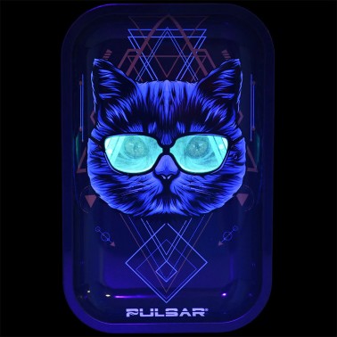 Plateau à rouler Pulsar 3D "Mad Cat" Glow In the Dark Pulsar Plateau à rouler