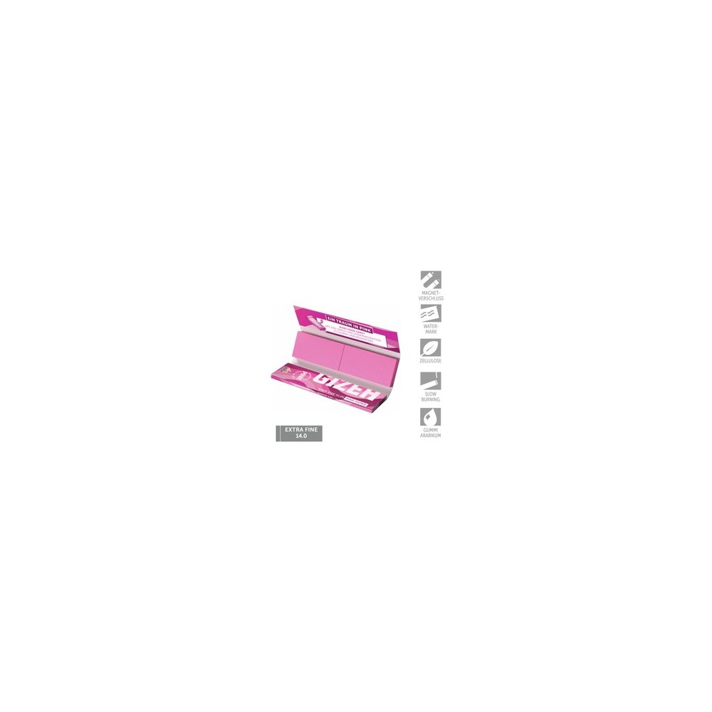 Carton GIZEH All Pink KSS + Tips (26pcs) Gizeh Produits