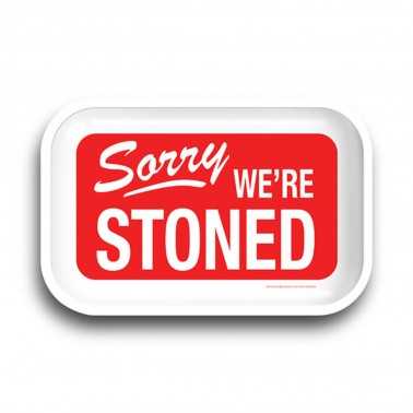 Rolling tray Pulsar "Sorry We're Stoned" (Scusa se siamo fatti) Pulsar Vassoio di rotolamento