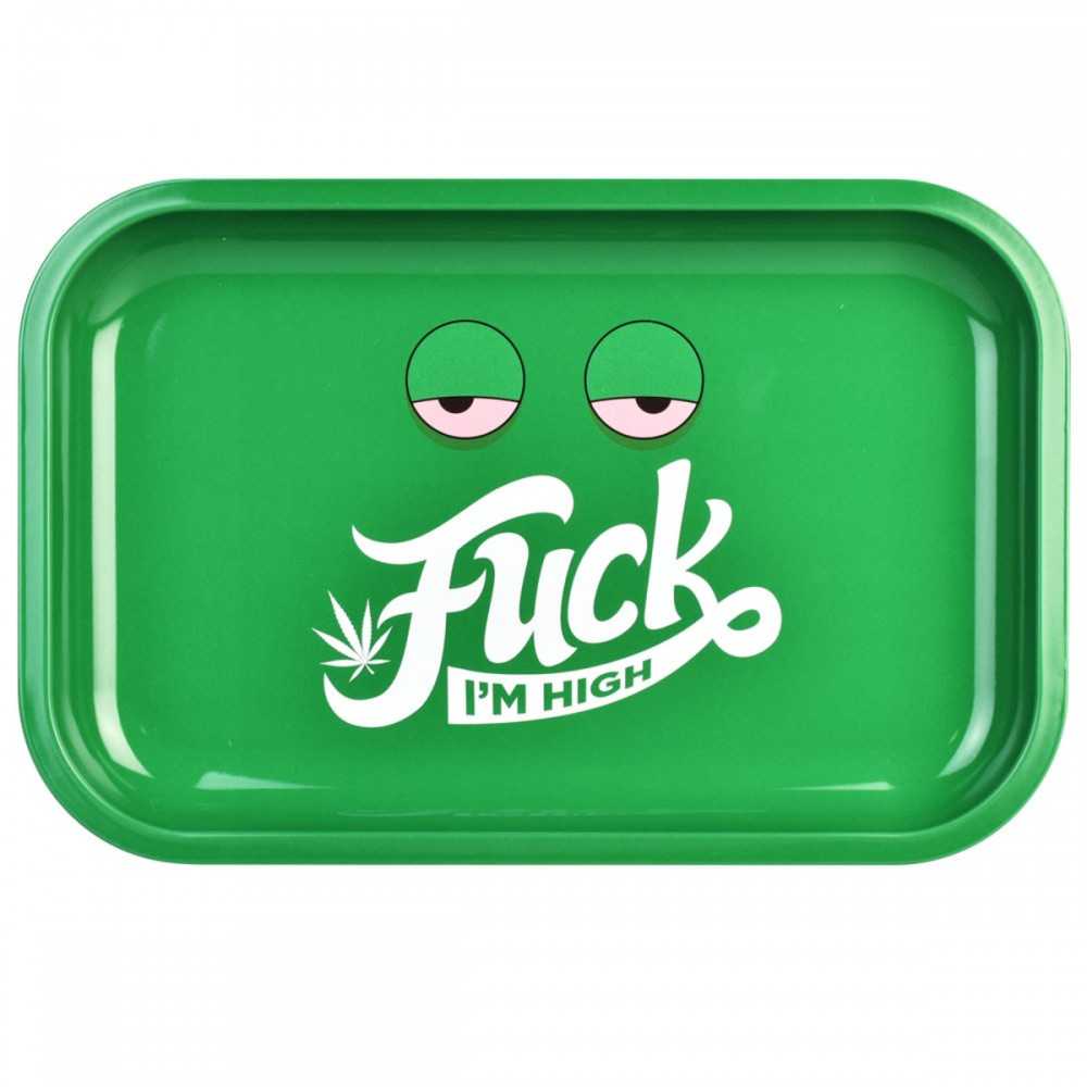 Tablett zum Rollen "Fuck As High" TWO Pulsar Tablett zum Rollen