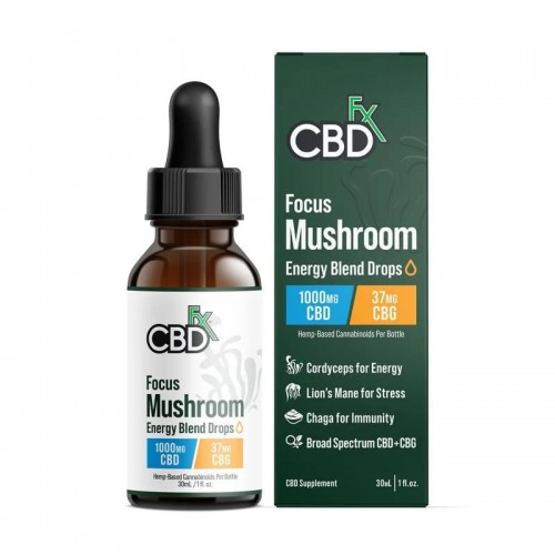 CBDfx Focus Blend Mushroom huile +CBG +CBD CBD FX Produits