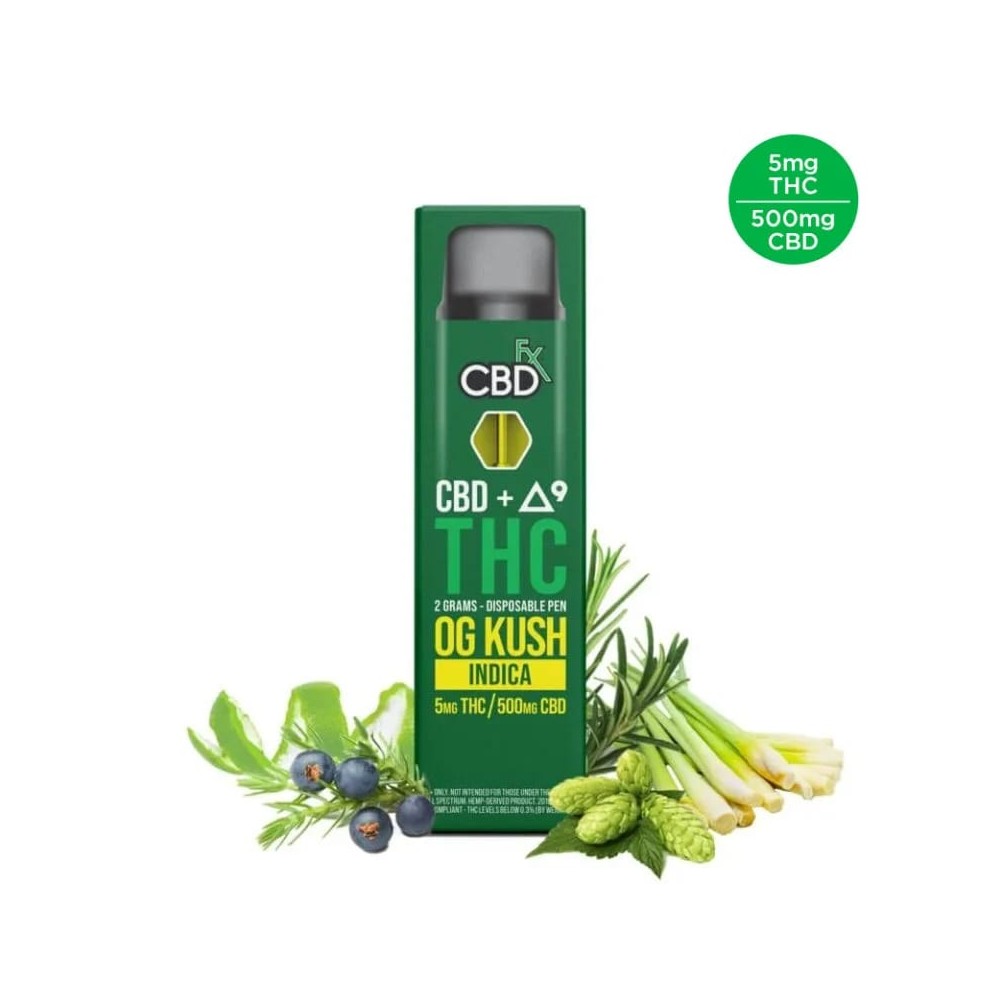 CBDFX THC Vape Pen – OG Kush (Indica) + CBD CBD FX Produits