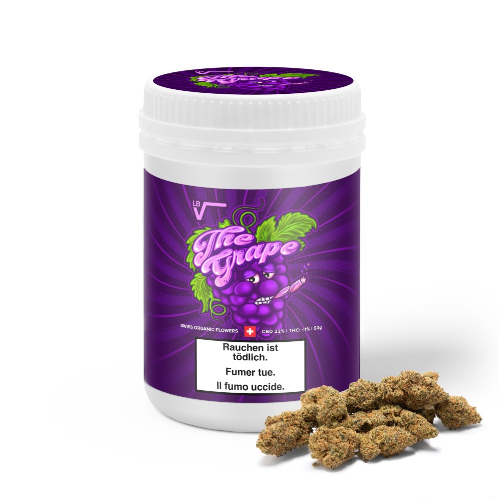 Box ou Refill LBV "Grape" 2.0 Indoor CBD 50g LBV Cannabis légal