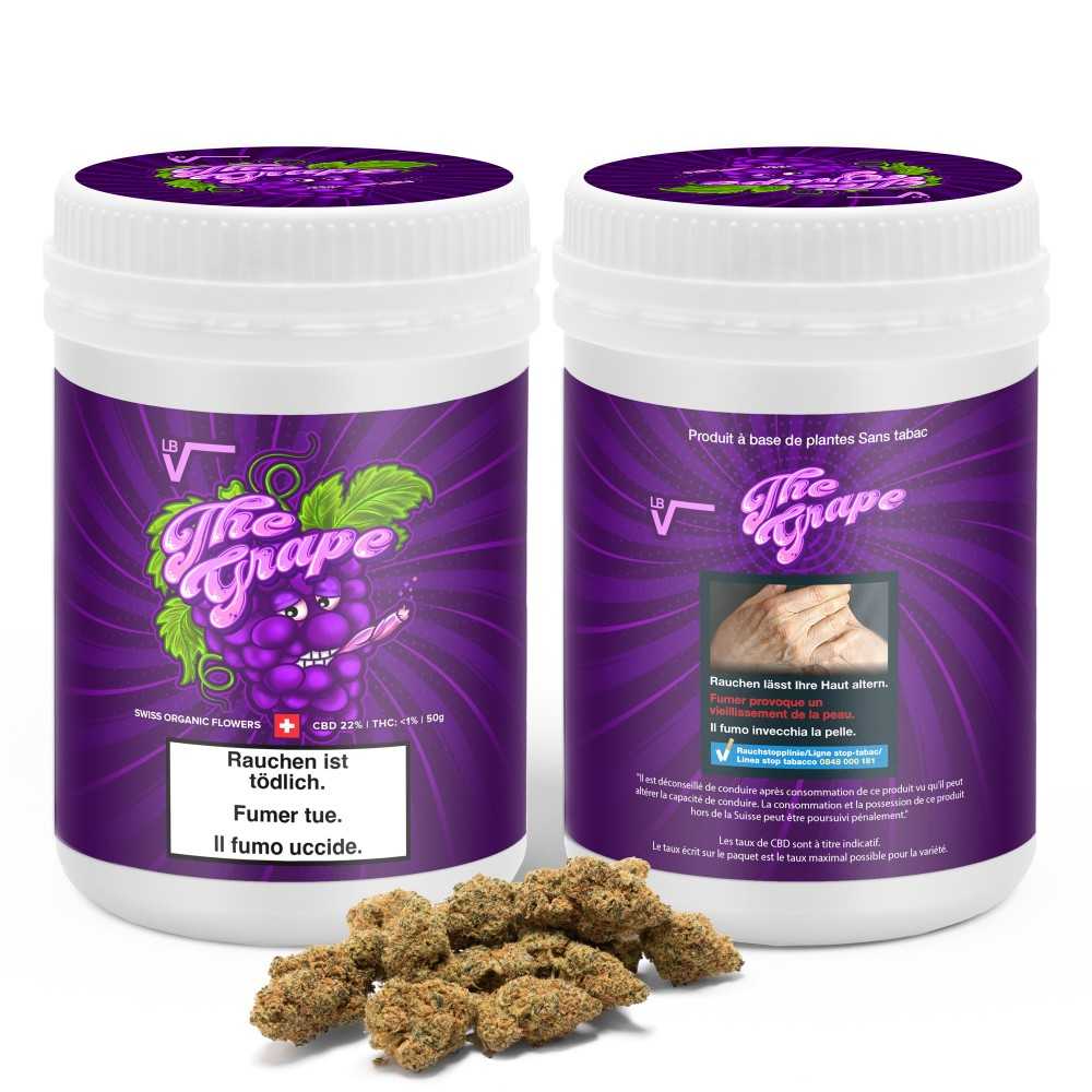 Box or Refill LBV "Grape" 2.0 Indoor CBD 50g LBV Legal cannabis