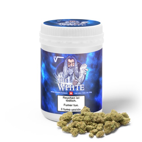 Box ou Refill LBV "The White" 2.0 Indoor CBD 50g LBV Cannabis légal