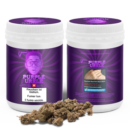 Box ou Refill LBV "Purple Urkle" 2.0 Indoor CBD 50g LBV Cannabis légal