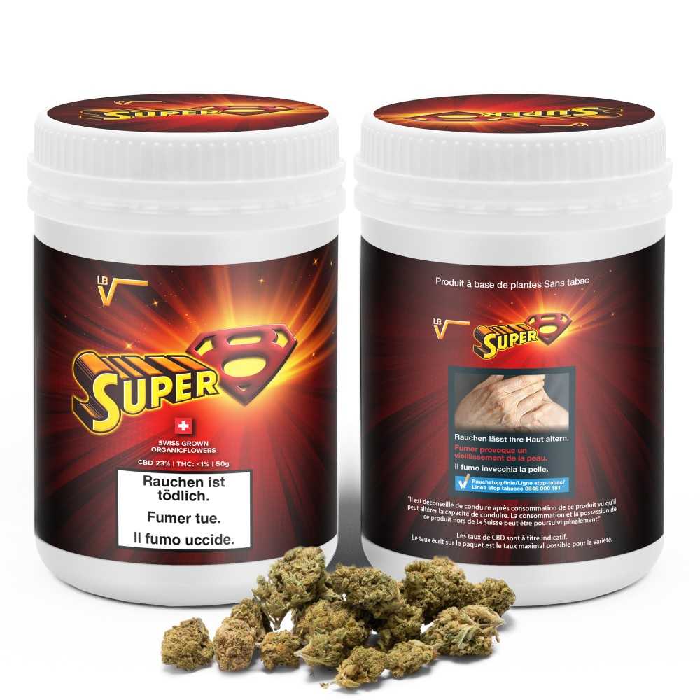 CBD Box LBV "SUPER 8" 2.0 Indoor 50g LBV Fiori e hashish di CBD