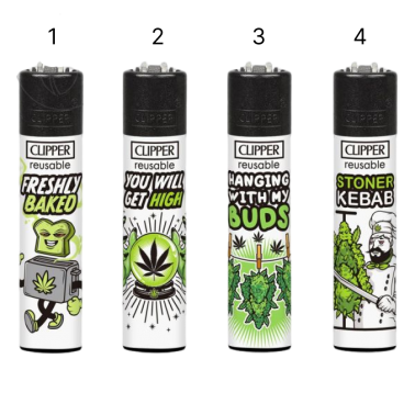 Clipper 4er Weed Slogan 6 Clipper Produits