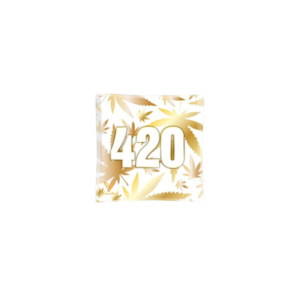 Glass ashtray V Syndicate 420 Gold V Syndicate  Products