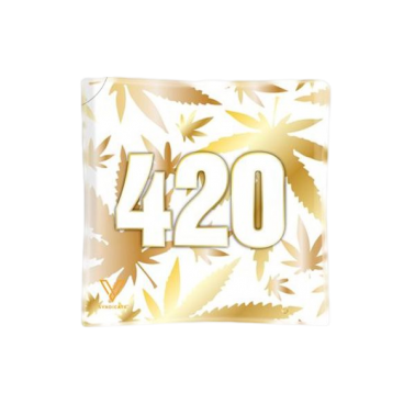 Cendrier en verre V Syndicate 420 Gold V Syndicate Produits