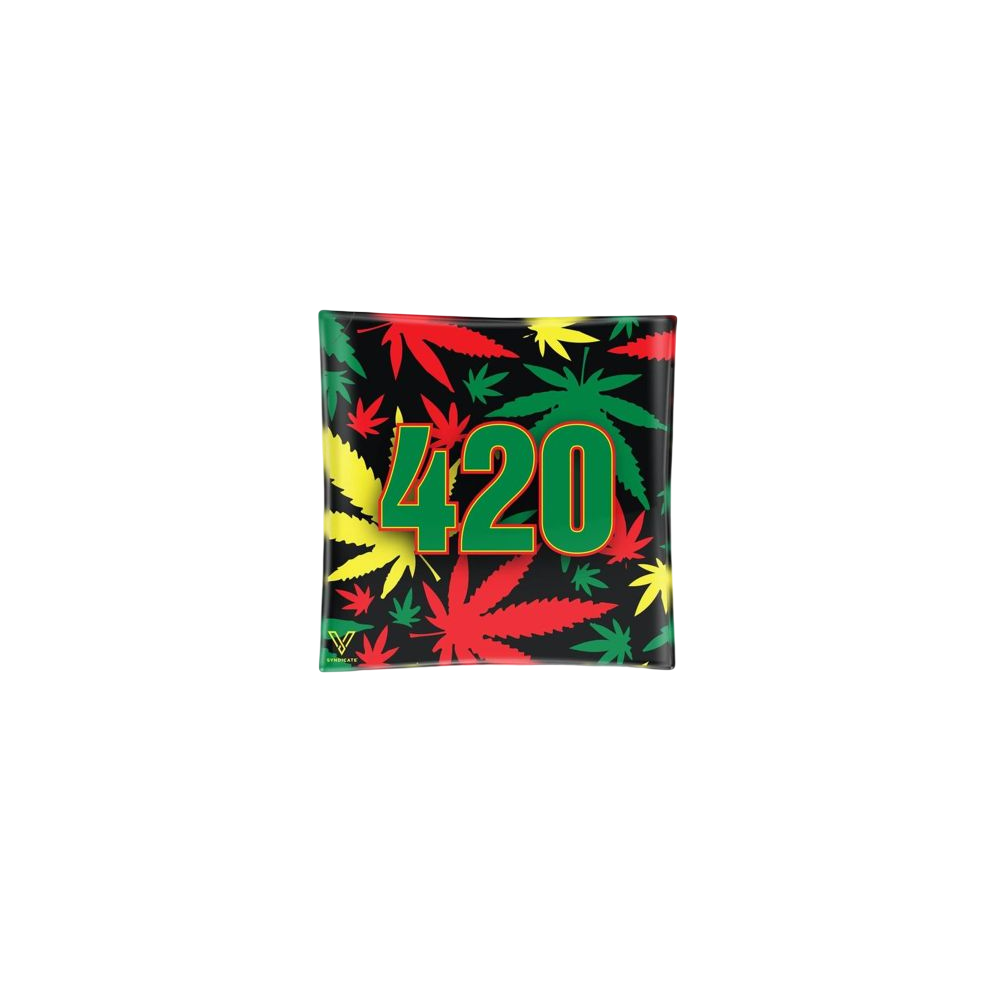 Cendrier en verre V Syndicate 420 Rasta V Syndicate  Produits