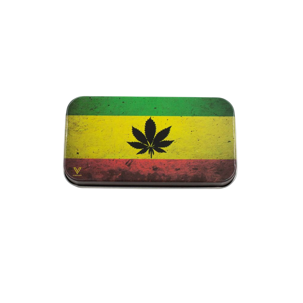 V Syndicate Scatola di latta Syndicase - Rasta Leaf V Syndicate  Prodotti