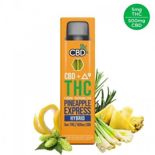 CBDfx THC Vape Pen Pineapple Express Hybrid THC+ CBD