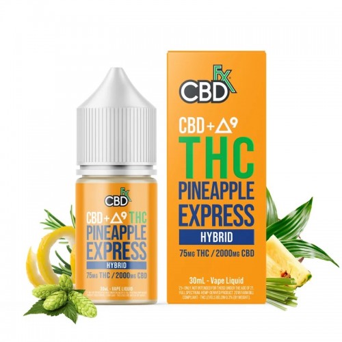 CBD+Delta-9 THC Vape Juice Pineapple Express Hybrid CBDfx