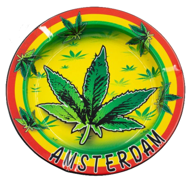 Metal ashtray V Syndicate Rasta Rainbow V Syndicate Products