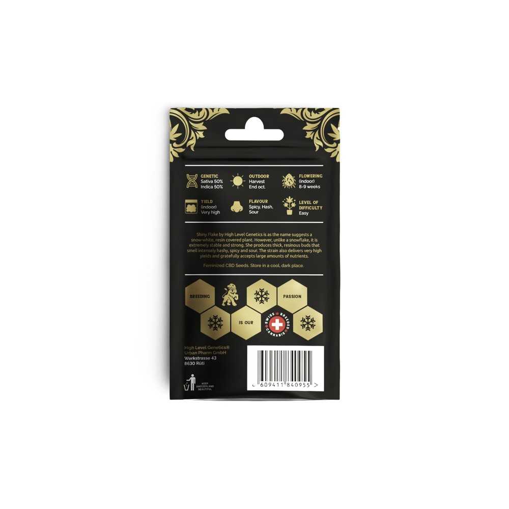 Samen High Level Genetics Shiny Flake 3pcs  Produkte