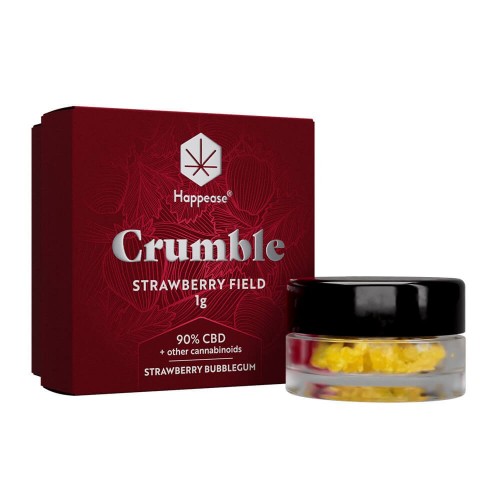 Crumble CBD Happease Strawberry Field "Strawberry Bubblegum" 1g Happease Produits