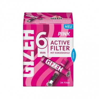 GIZEH Filtre Actif Rose 6mm 34pcs Gizeh Produits