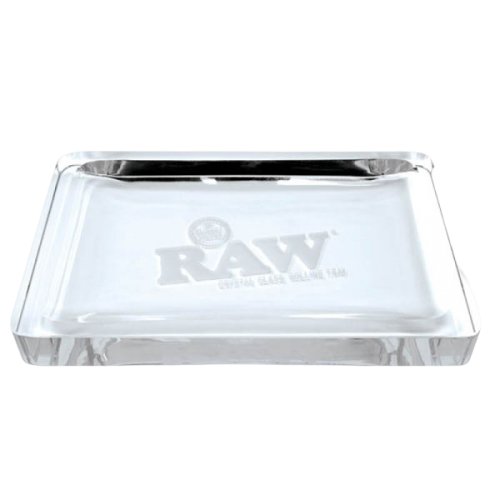 RAW Rolling Tray L Crystal Glass RAW Produits