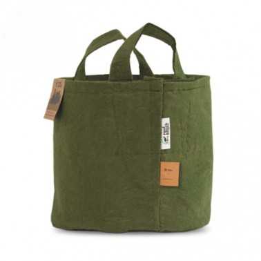 Root Pouch Boxer 3.8L Light Green avec poignées 250g/m2 Root Pouch GROW SHOP