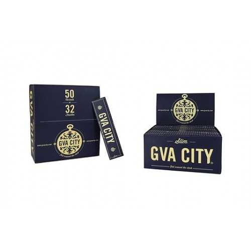 Carton de feuille à rouler Ultra raffinée GVA CITY (made in Switzerland) 50 paquets GVA City Feuille à rouler