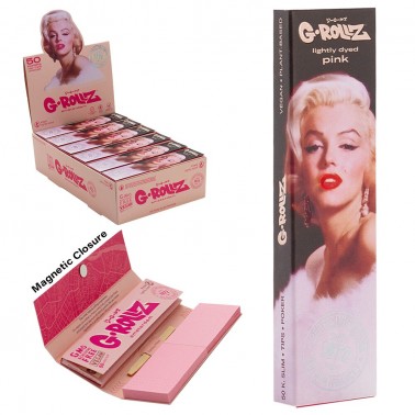G-ROLLZ 'Fabulous Face' Pink - 50 KS Papers + Tips G-Rollz Produits