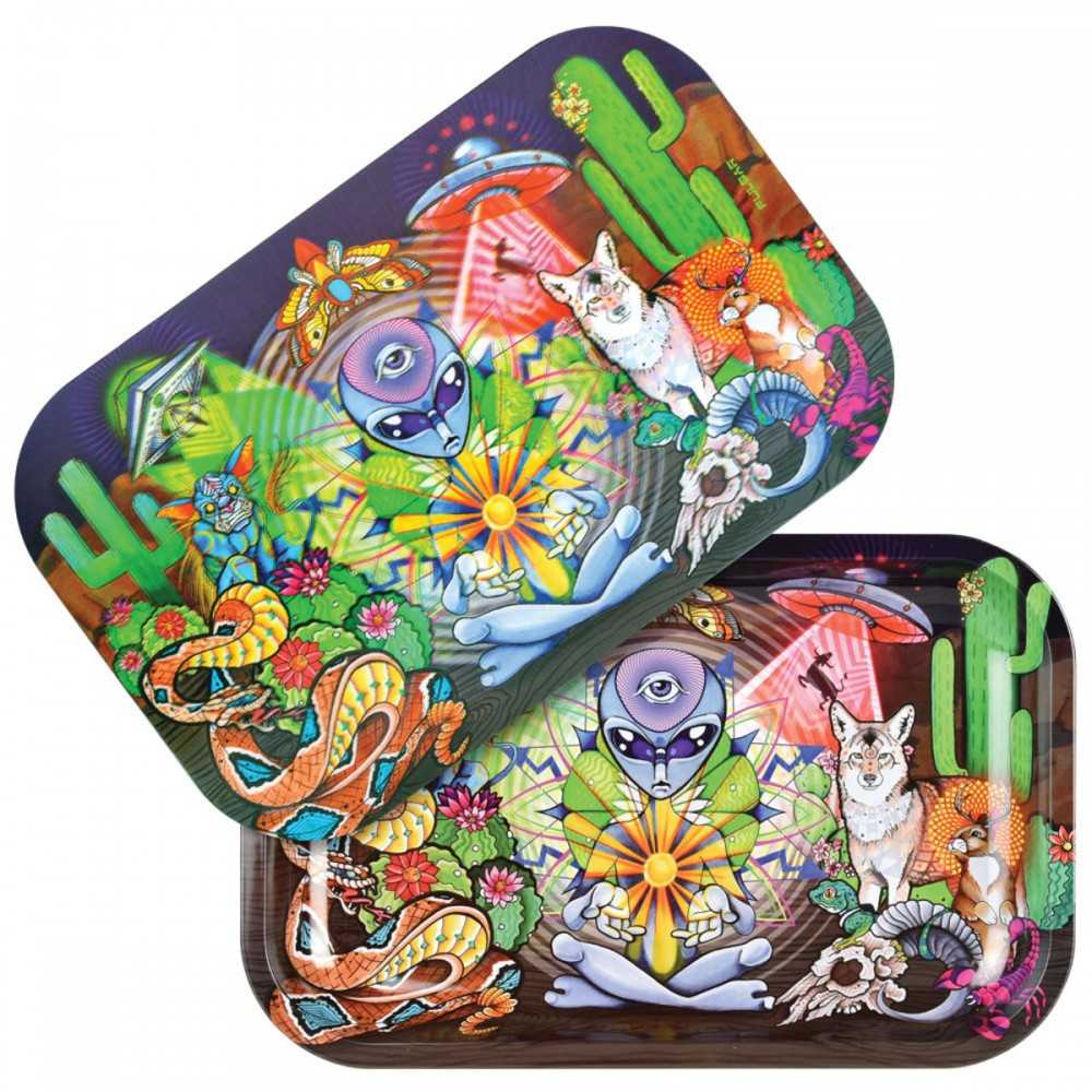Psychedelic Desert" 3D rolling tray Pulsar Rolling tray