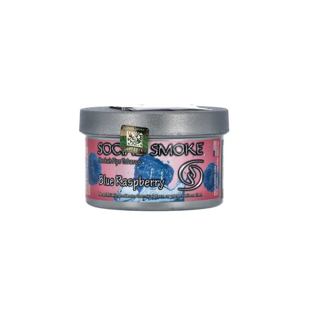 TABAC A SHISHA SOCIAL SMOKE BLUE RASPBERRY Social Smoke Products