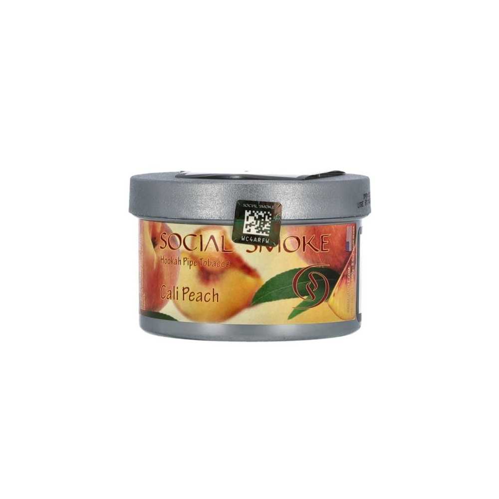 Tabac à Shisha Social Smoke Cali Peach Social Smoke Produits non livrables à l'etranger