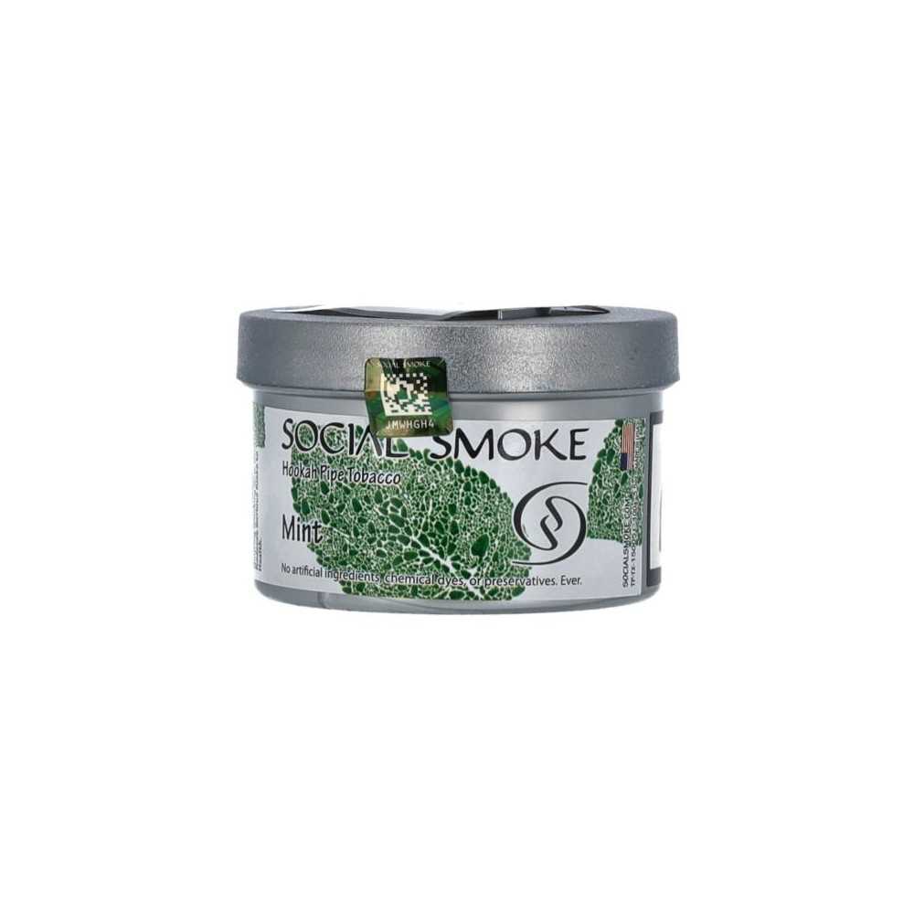 Shisha tobacco Social Smoke Mint Social Smoke Produits non livrable à l'etranger