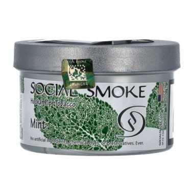 Shisha-Tabak Social Smoke Mint Social Smoke Produits non livrable à l'etranger