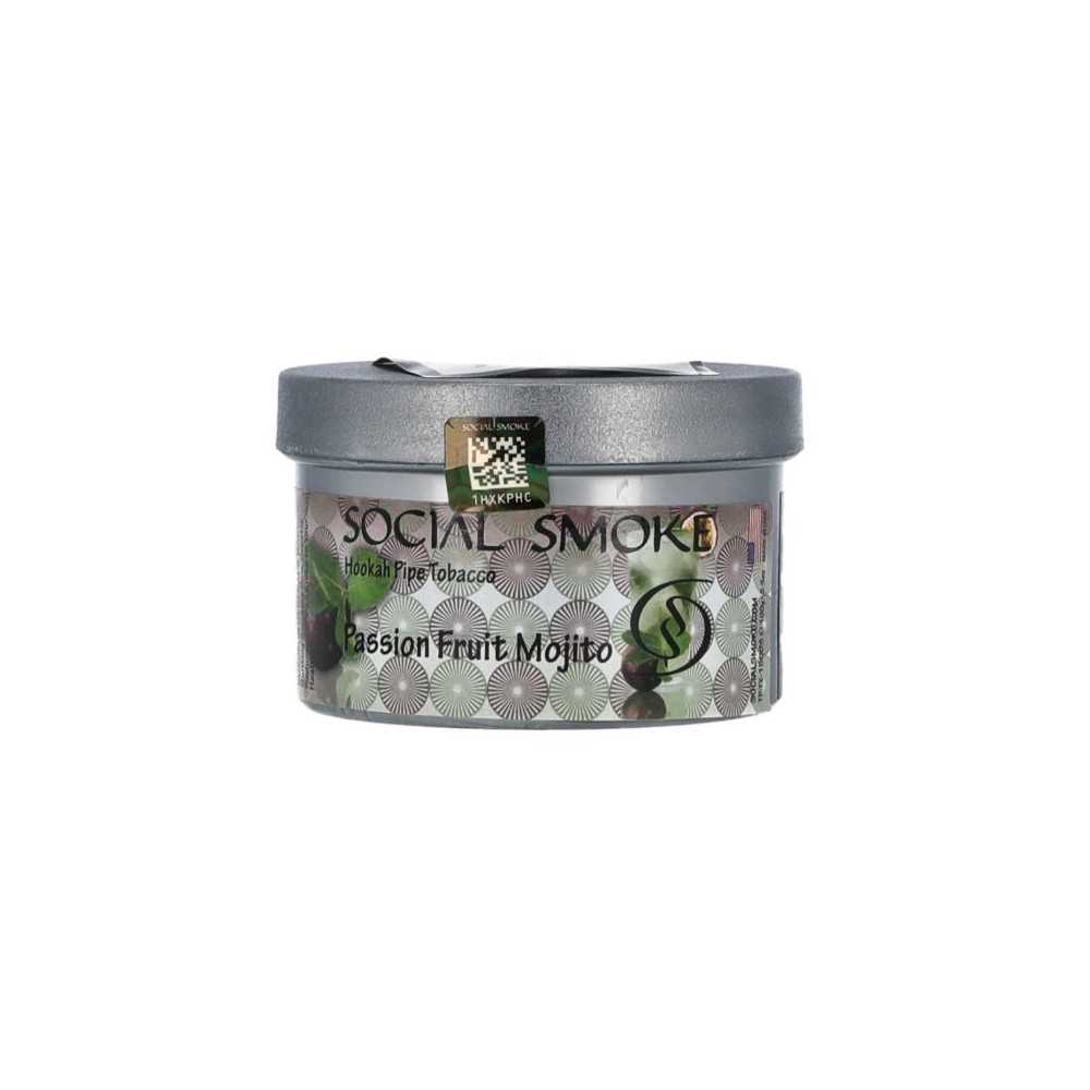 SHISHA TOBACCO SOCIAL SMOKE PASSION FRUIT MOJITO Social Smoke Produits non livrable à l'etranger