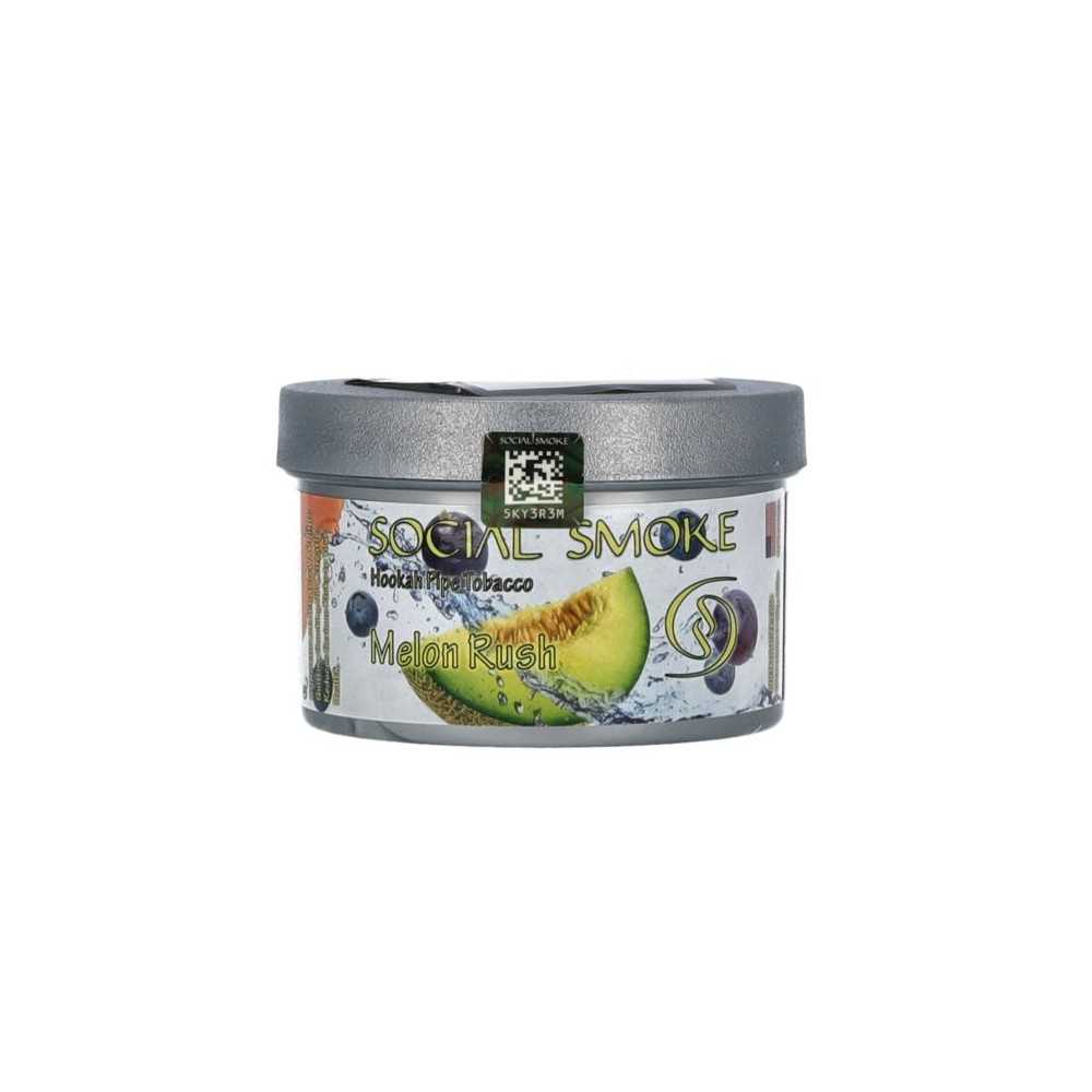 SHISHA TOBACCO SOCIAL SMOKE MELON RUSH Social Smoke Produits non livrable à l'etranger